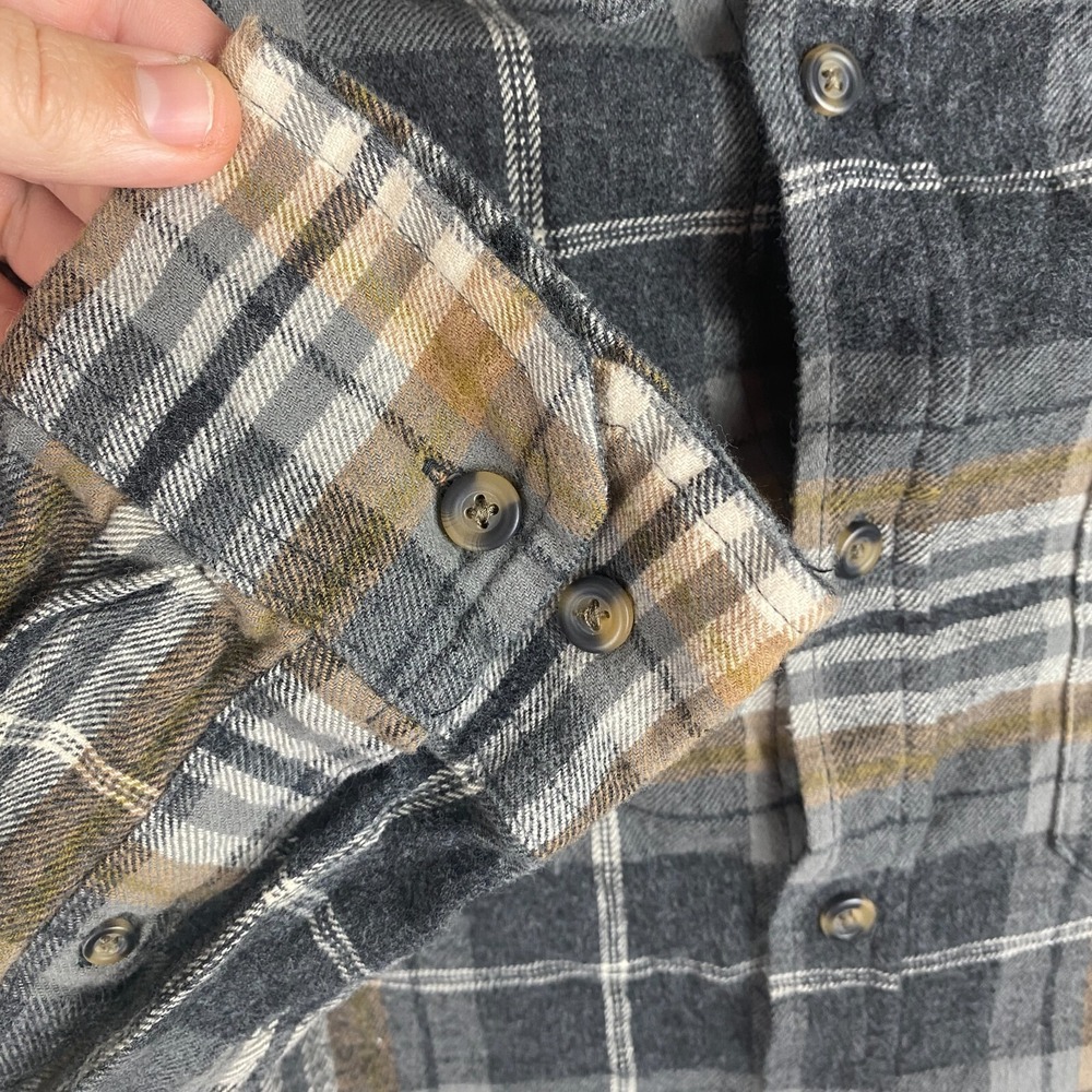 Eddie Bauer Mens Multicolor Plaid Flannel Casual Button Up Shirt Size XL - Picture 11 of 16